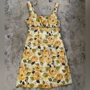 Cabi Yellow Flower Dress